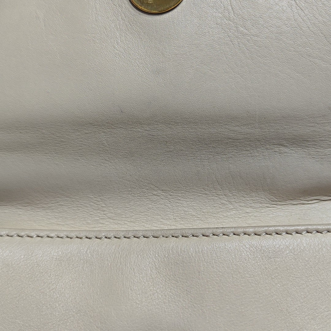 Calfskin Shoulder Bag Beige