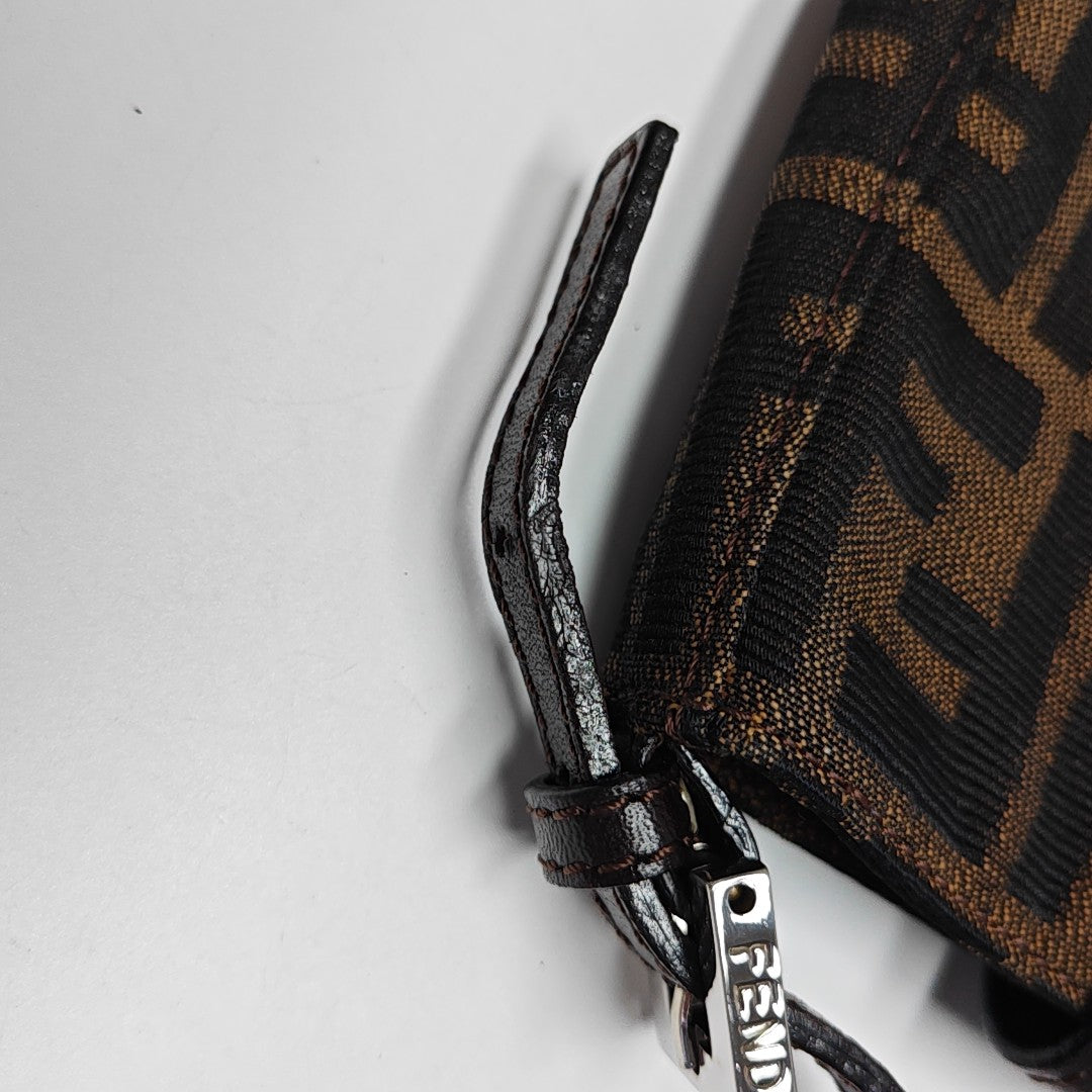 Canvas Top Handle Bag Brown