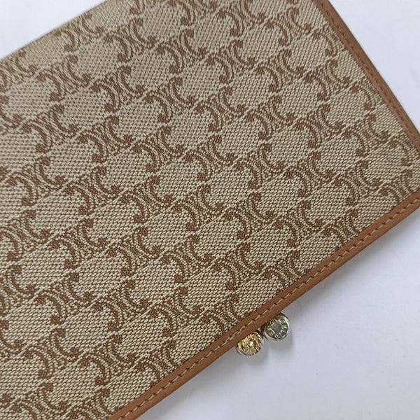 Coated Canvas Wallet Brown