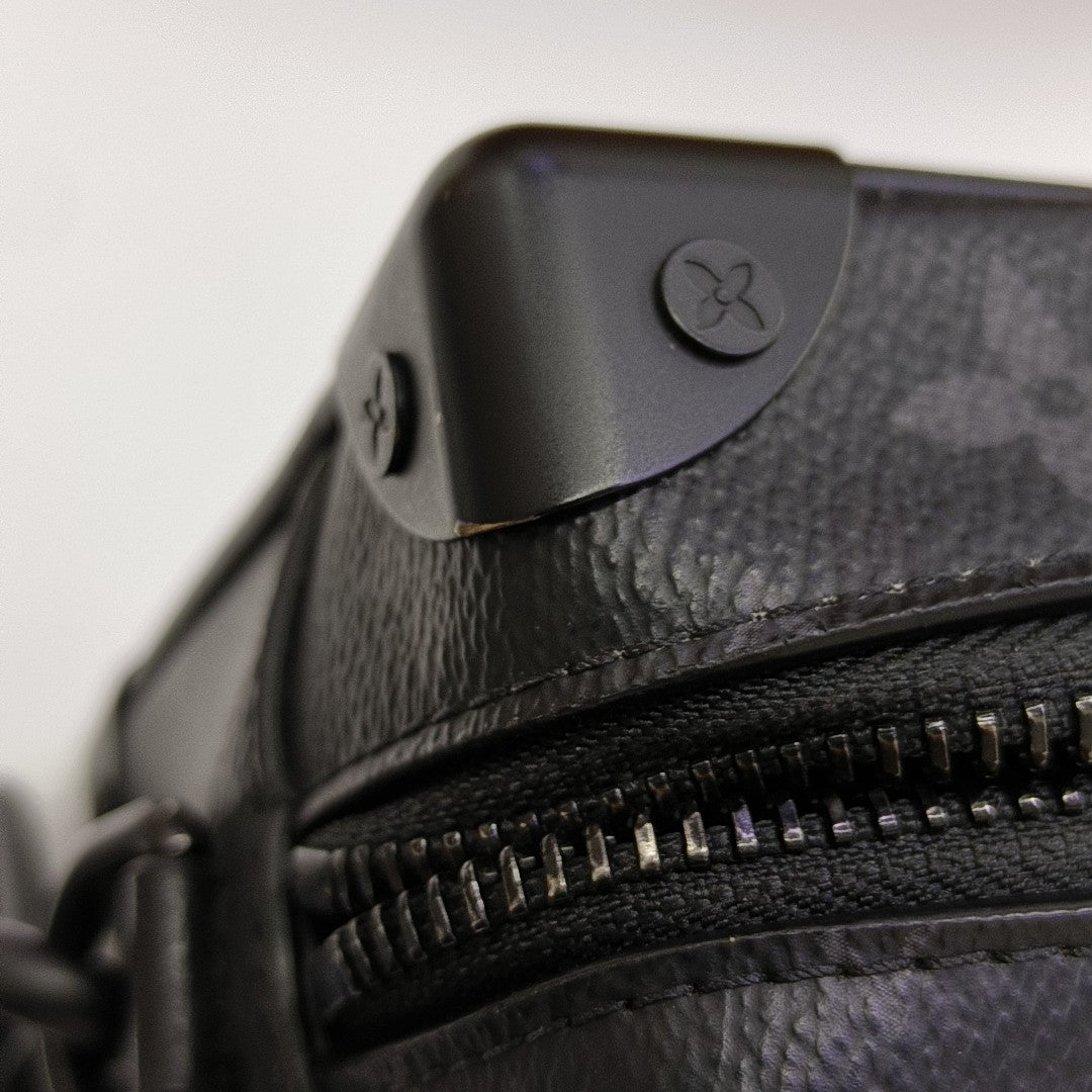 SOFT TRUNK Mini Monogram Coated Canvas Black
