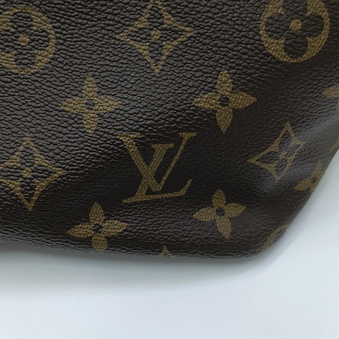 NEVERFULL GM Monogram Coated Canvas Brown