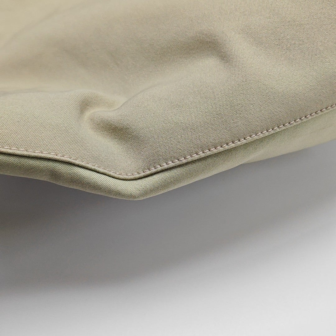 Fabric Shoulder Bag Beige