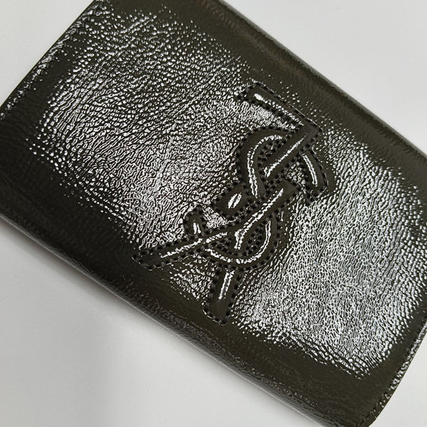 Patent Leather Wallet Green