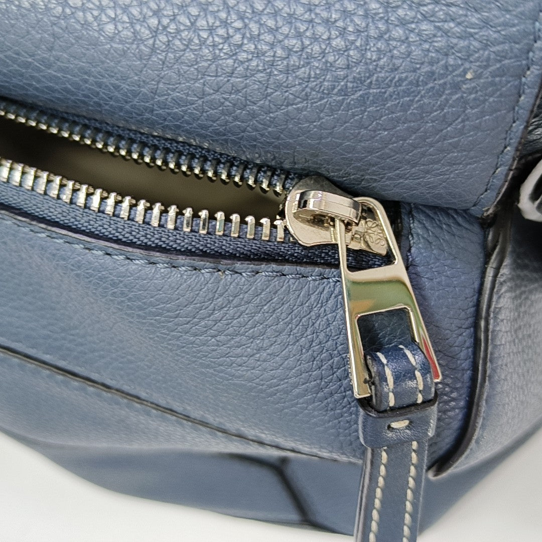 Puzzle Small Quilted Calfskin Blue