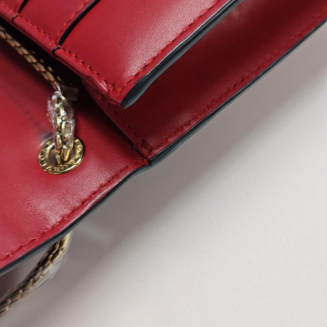 SERPENTI FOREVER Small Calfskin Red