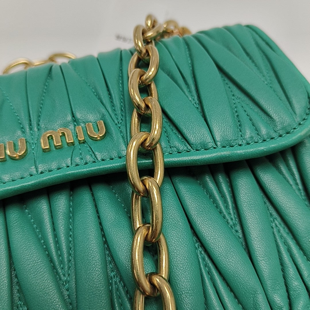 Quilted Lambskin Green