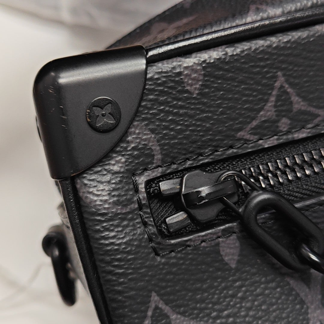 SOFT TRUNK Mini Monogram Coated Canvas Black