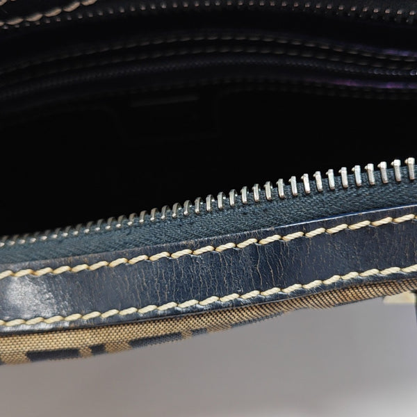 Canvas Top Handle Bag Blue