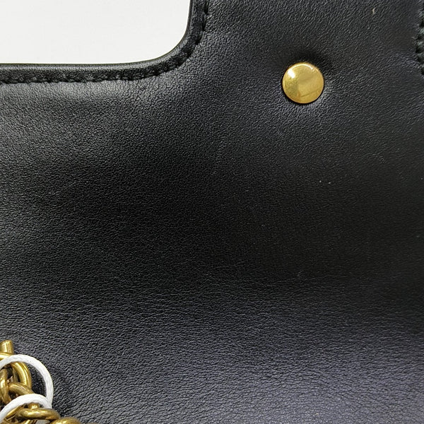 GG Marmont Mini Quilted Calfskin Black