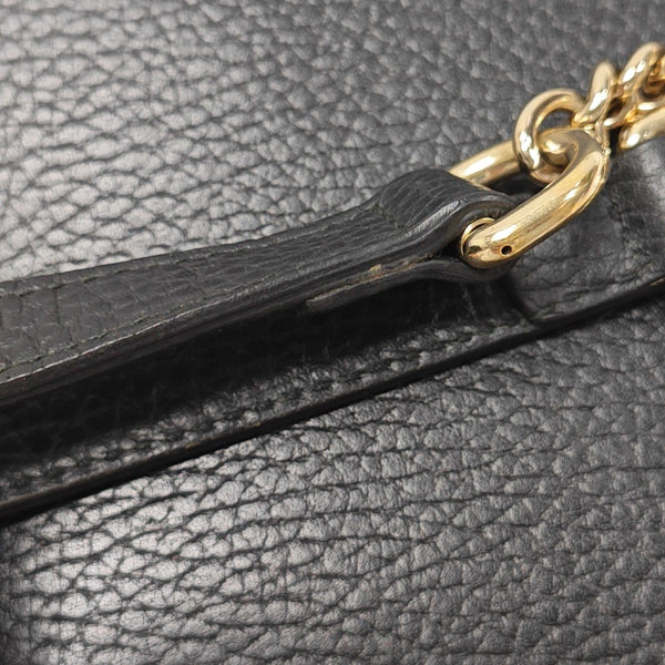 Interlocking G Small Calfskin Black