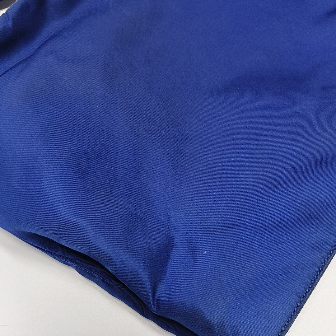 Nylon Top Handle Bag Blue