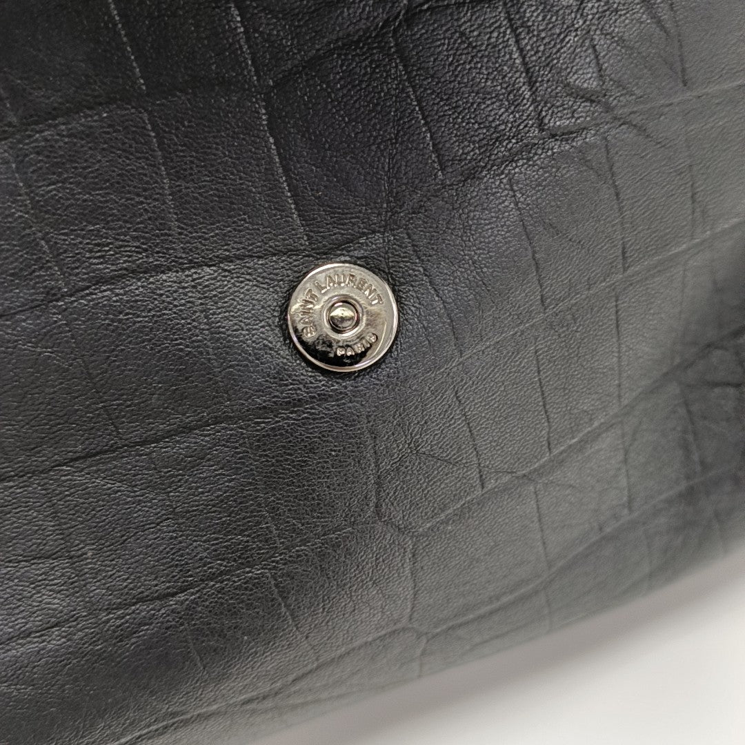 Calfskin Shoulder Bag Black