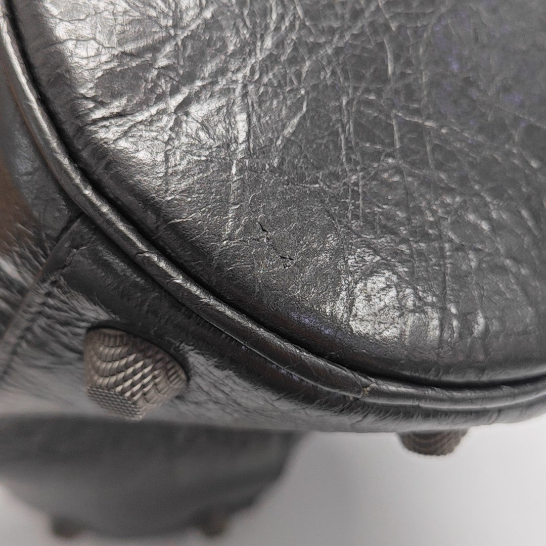 Le Cagole Small Lambskin Gray