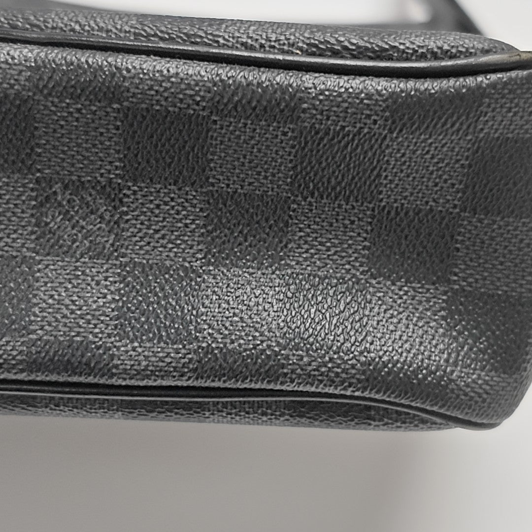 DANIEL Damier Graphite Coated Canvas Gray