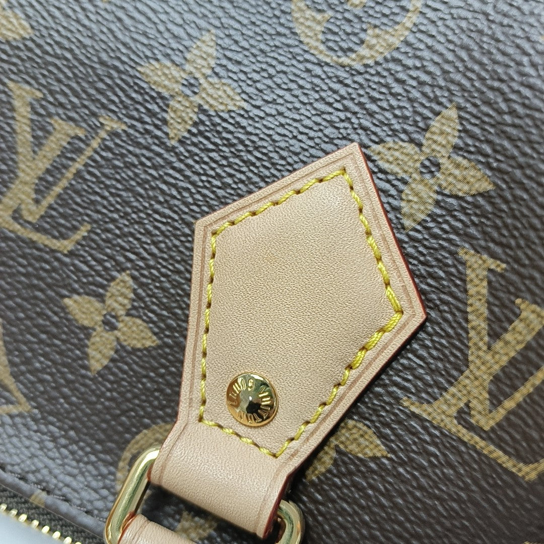 SPEEDY 20 Monogram Coated Canvas Brown