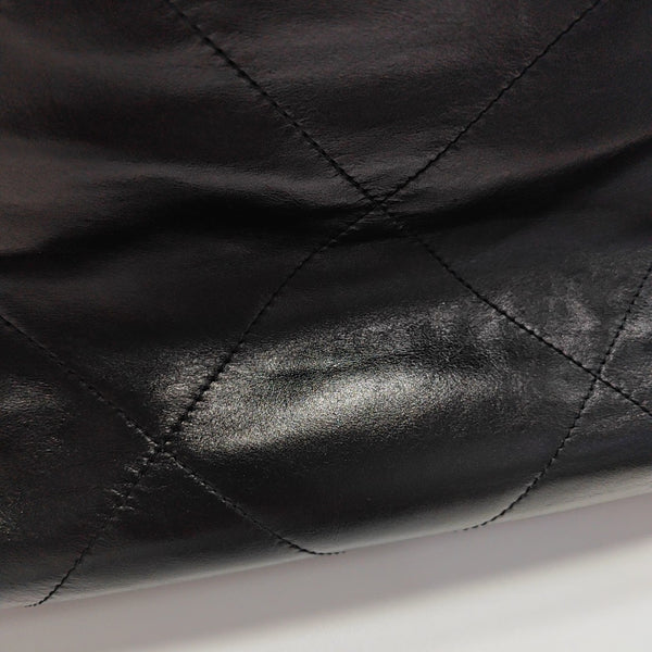 CHANEL 22 Small Quilted Calfskin Black
