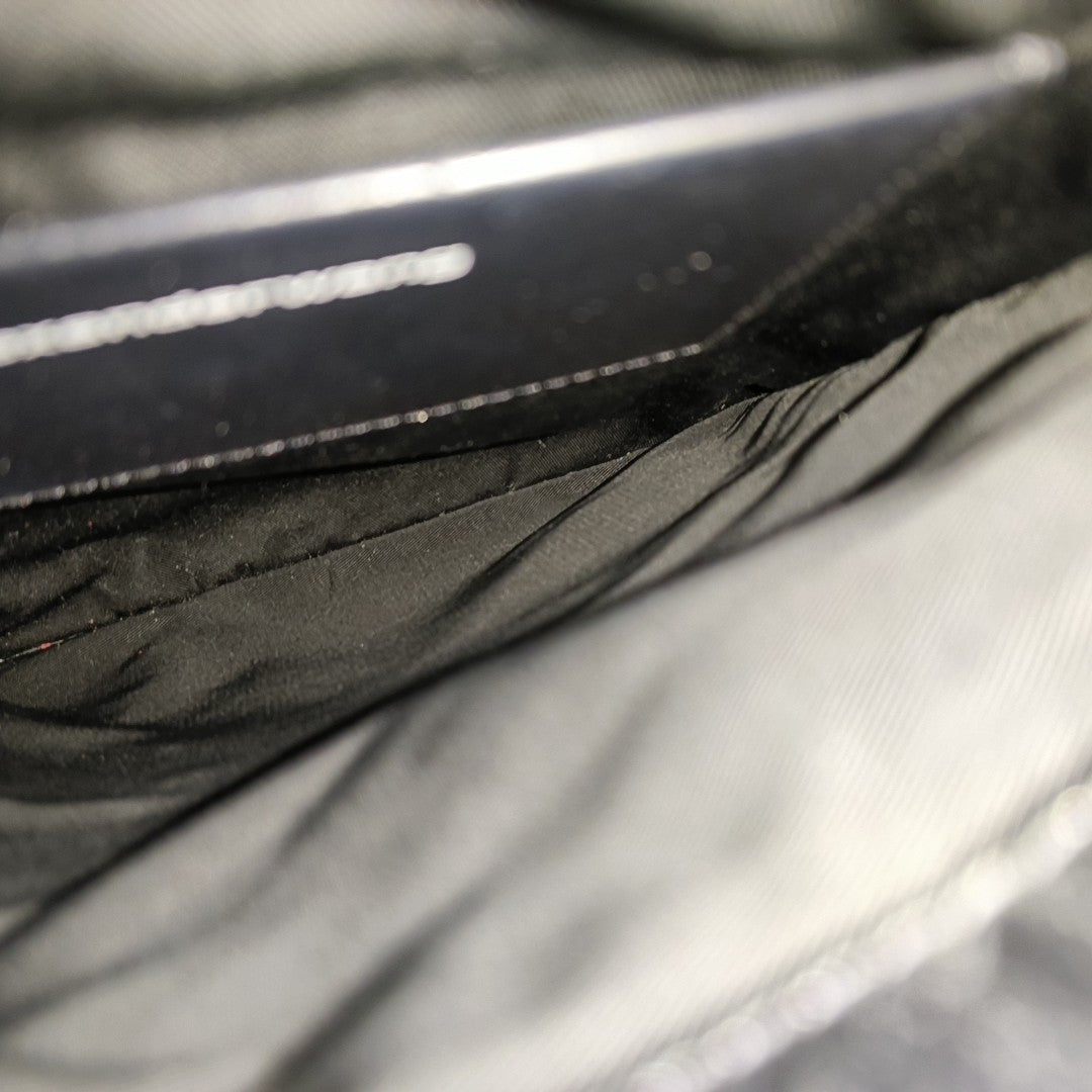 Calfskin Shoulder Bag Small Black