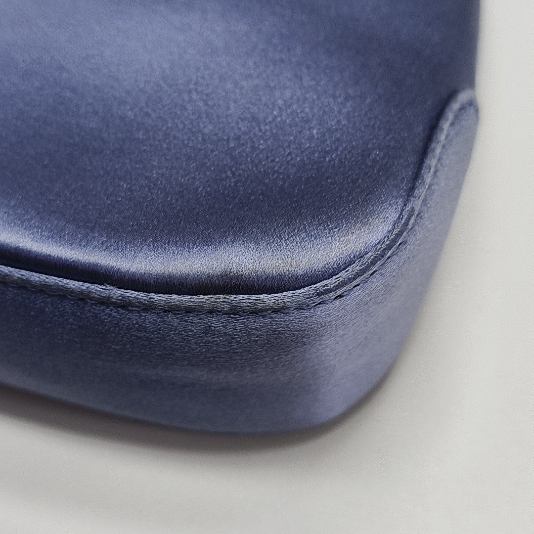 Clasp Hobo Fabric Blue