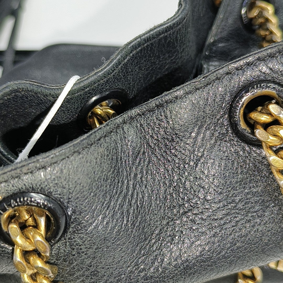Calfskin Shoulder Bag Black