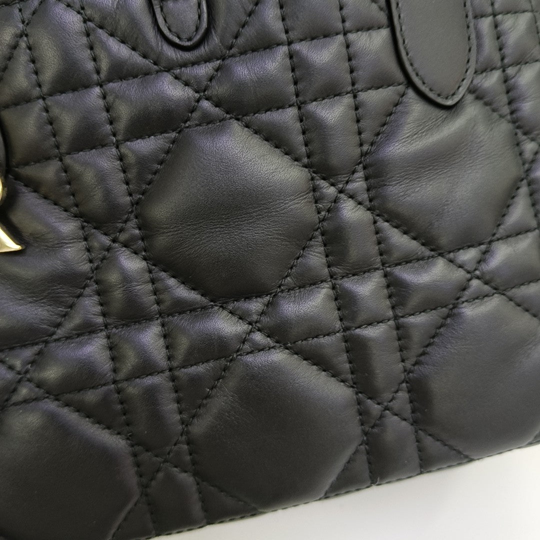 Toujours Small Cannage Calfskin Black