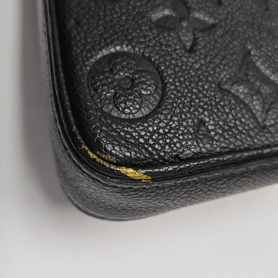 EASY POUCH ON STRAP Monogram Calfskin Black