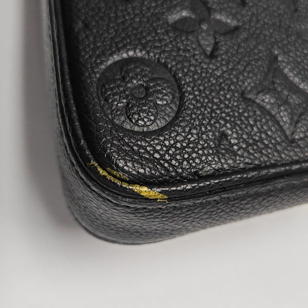 EASY POUCH ON STRAP Monogram Calfskin Black