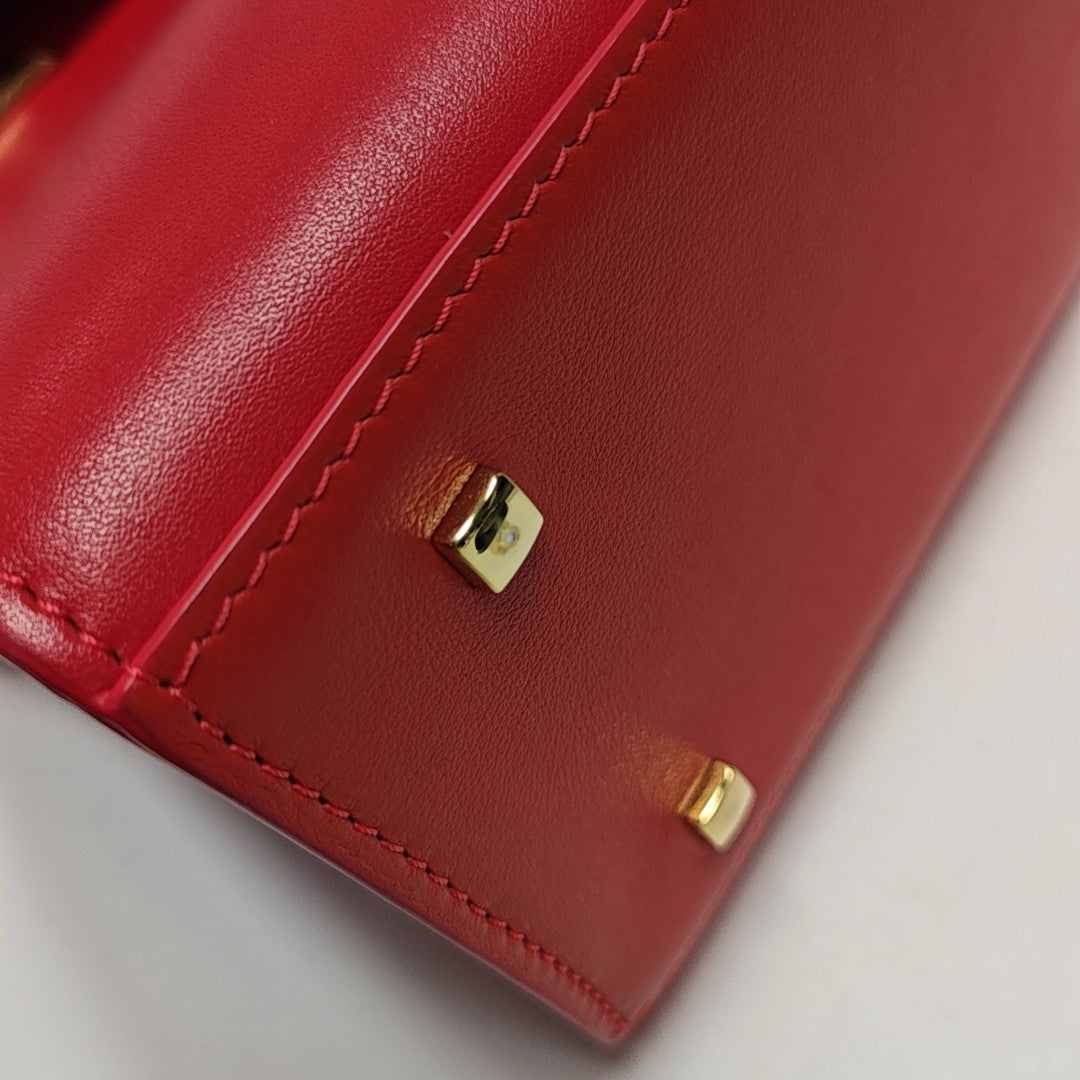 Tempête Small Calfskin Red