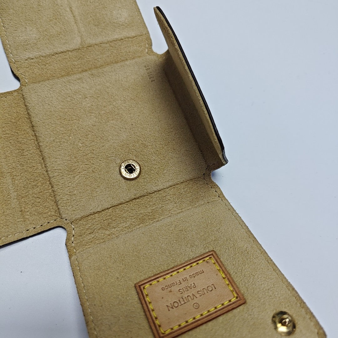Monogram Coated Canvas Card Holder Brown