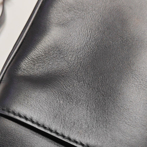 Calfskin Shoulder Bag Mini Black