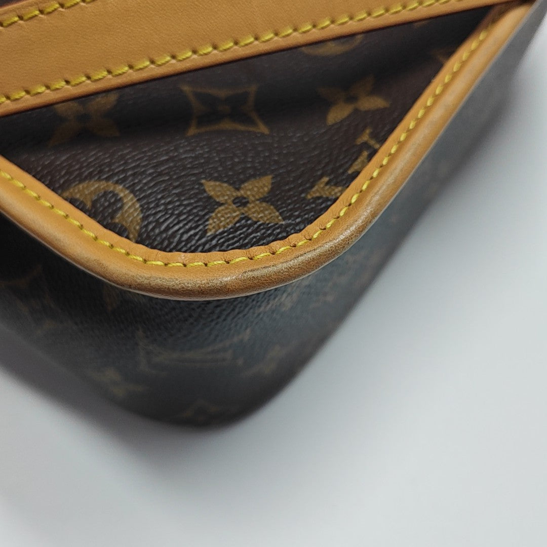 DIANE Monogram Coated Canvas Brown