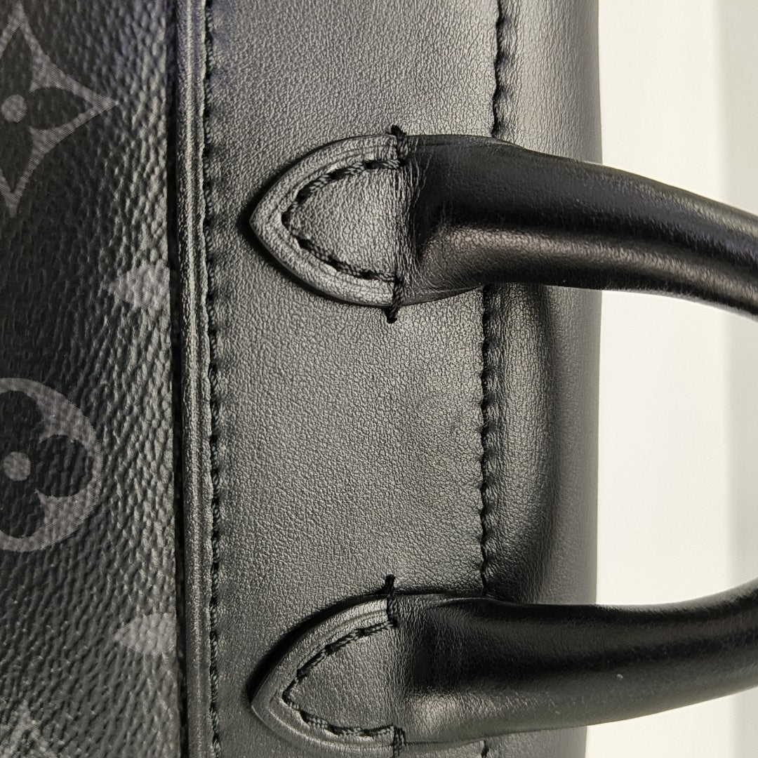 STEAMER Extra Small Monogram Coated Canvas Black