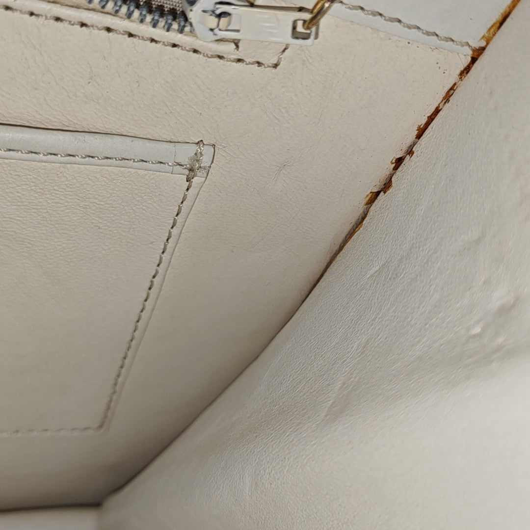 Calfskin Shoulder Bag White