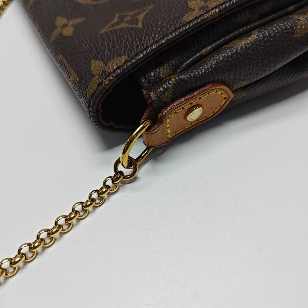 FAVORITE PM Monogram Coated Canvas Brown