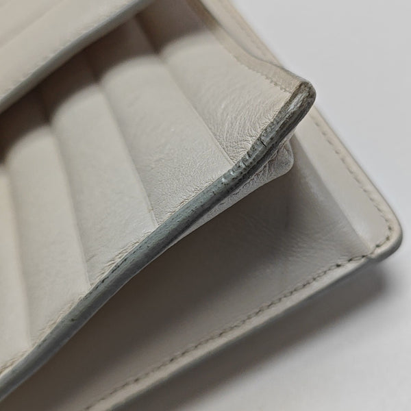 Gancino Quilted Calfskin White