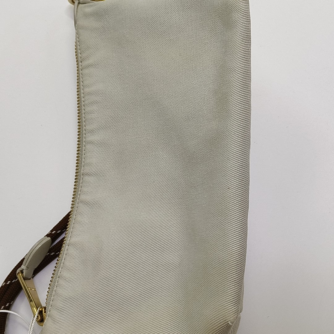 Canvas Top Handle Bag White