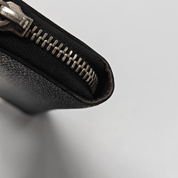 ZIPPY Damier Graphite Coated Canvas Gray Wallet