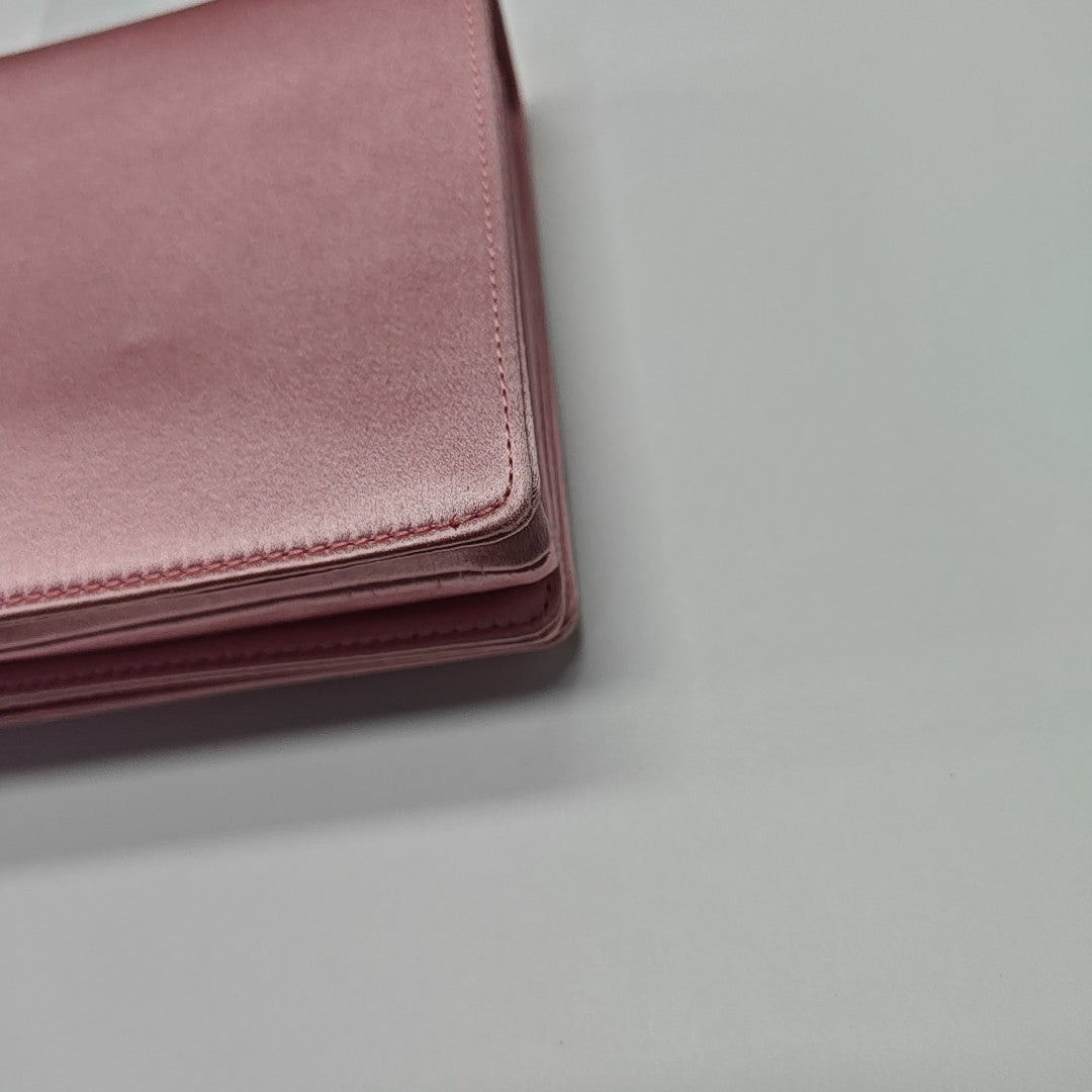 Silk Satin Shoulder Bag Pink