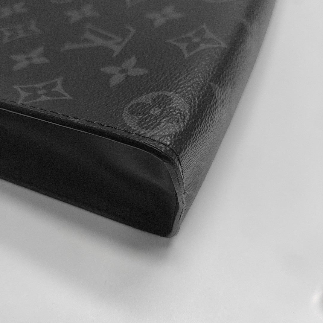 Pochette Voyag MM Monogram Coated Canvas Black