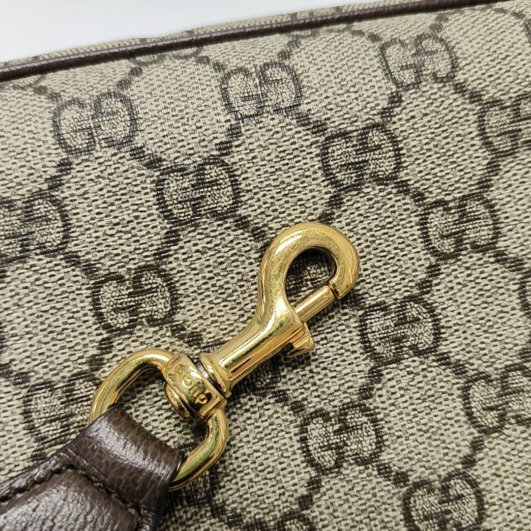 Ophidia Small Monogram Coated Canvas Beige