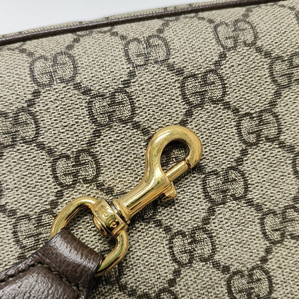 Ophidia Small Monogram Coated Canvas Beige