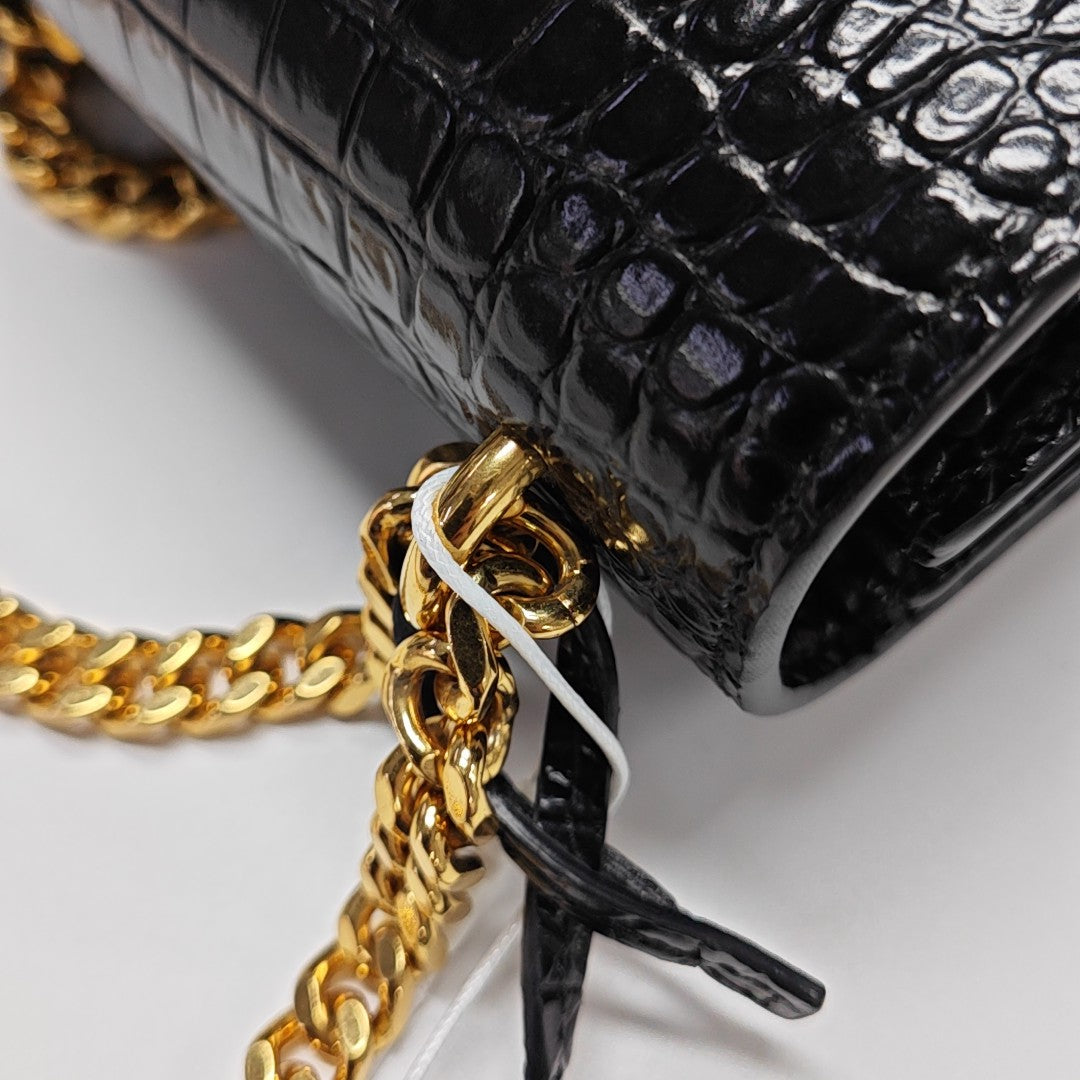 SUNSET Medium Calfskin Black