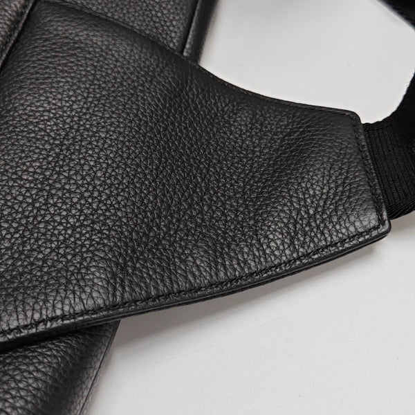 Saddle Medium Calfskin Black
