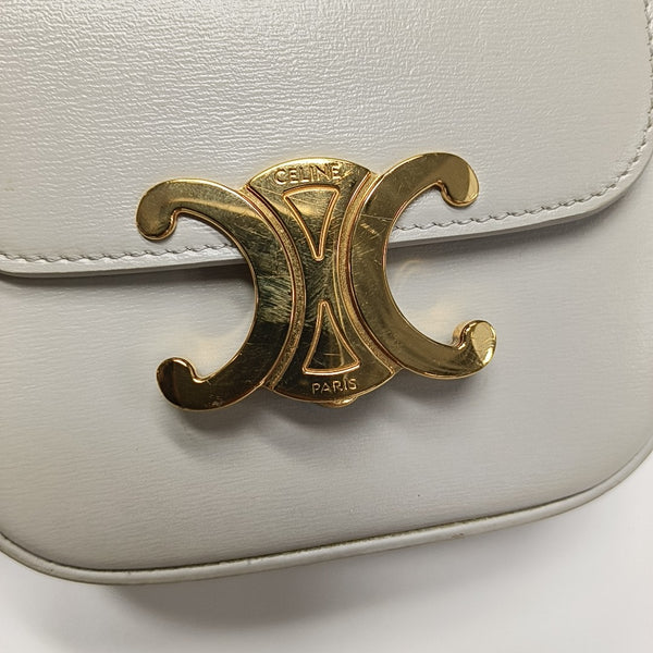 TRIOMPHE Mini Calfskin White
