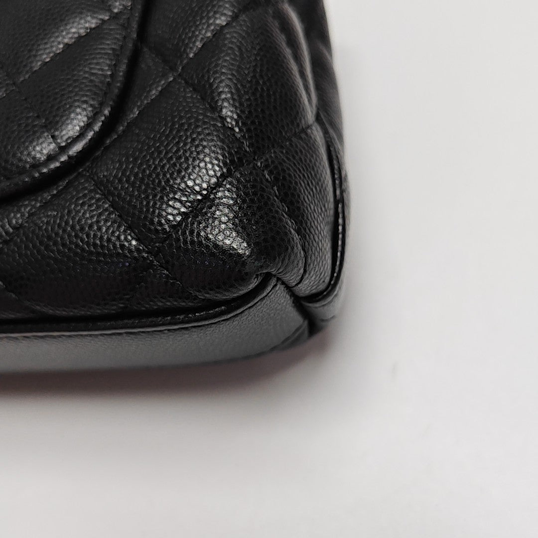 COCO HANDLE Grained Calfskin Black