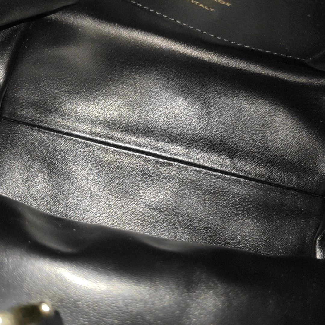 Toujours Small Cannage Wool Black