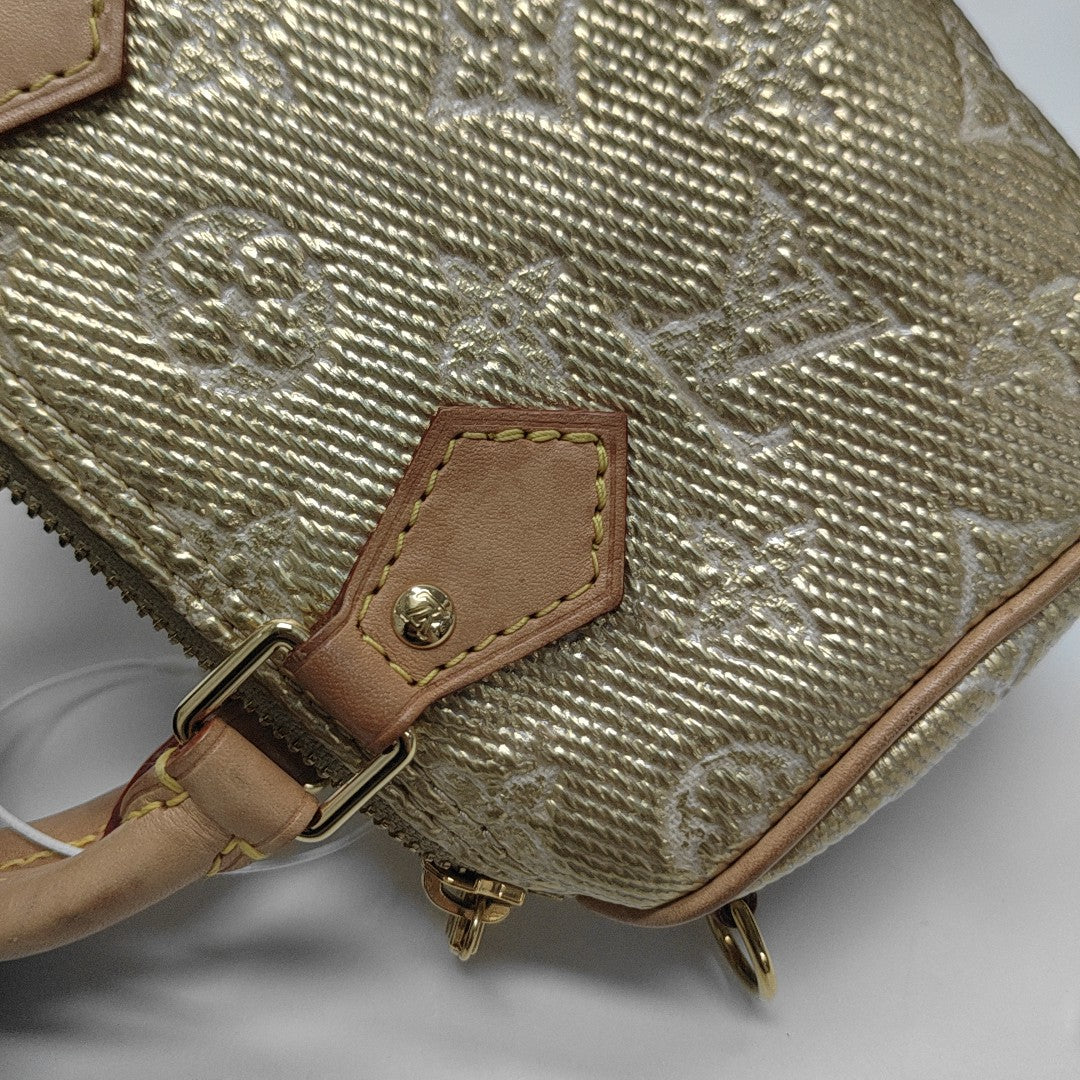 SPEEDY Nano Monogram Special Material Gold