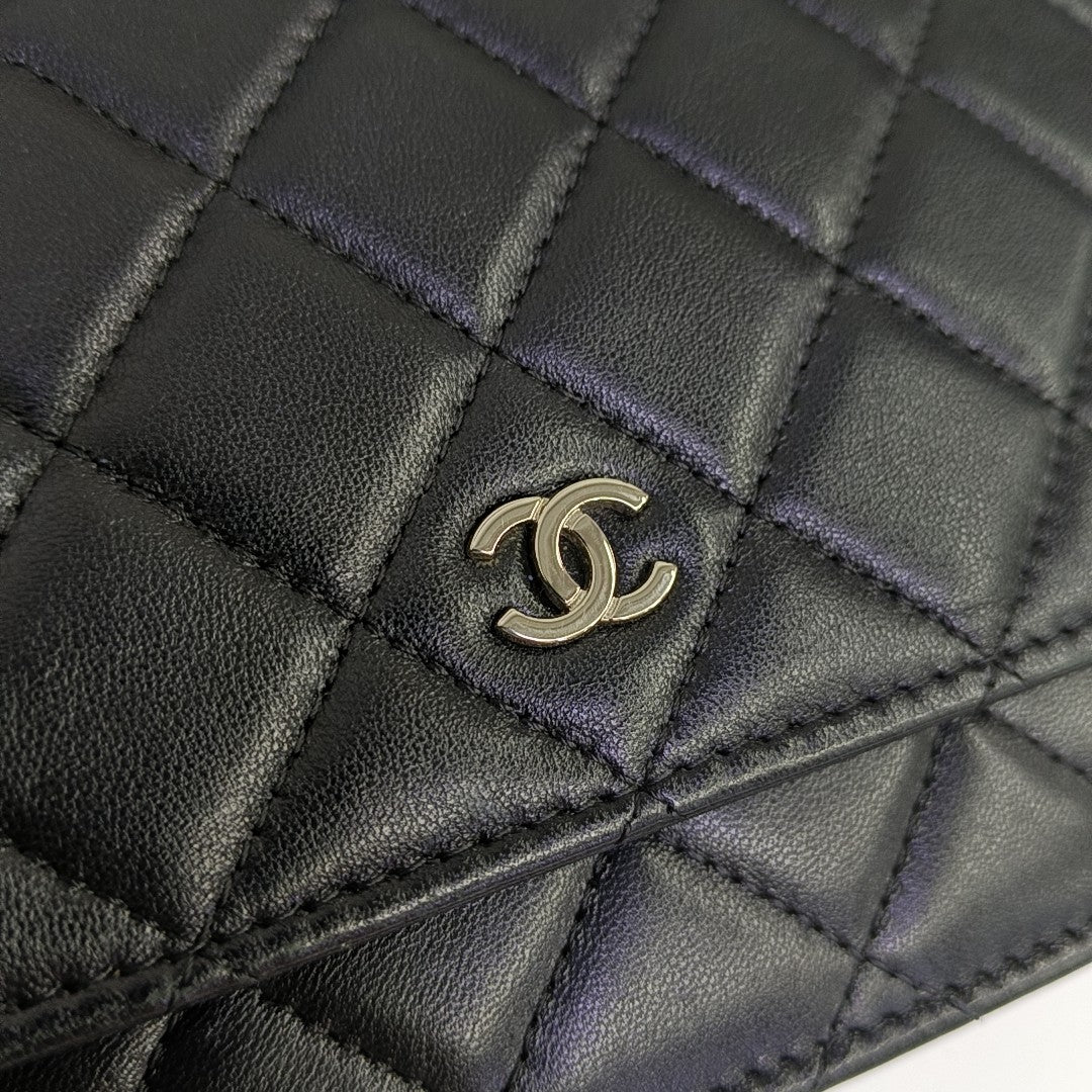 WOC Quilted Lambskin Black