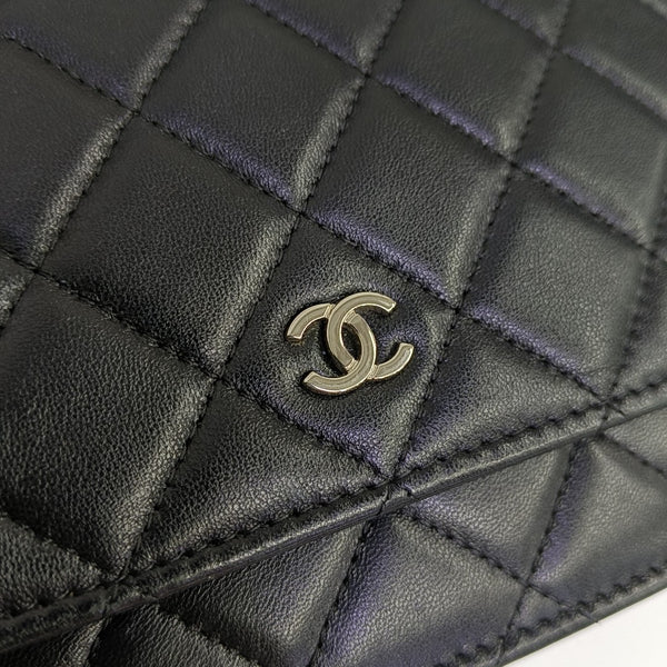 WOC Quilted Lambskin Black