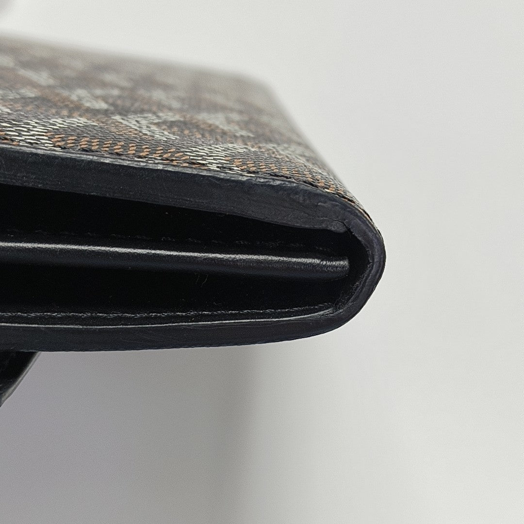 Coated Canvas Crossbody Bag Black