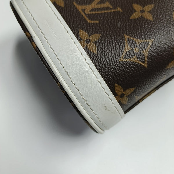 BUCKET Nano Monogram Coated Canvas Brown